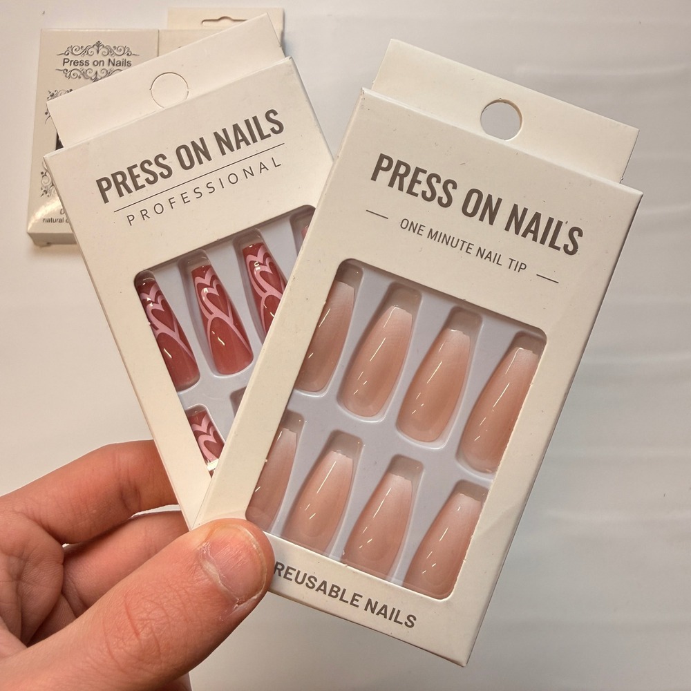 Lot of 10 Pack of 24 New False Press On Nails Assorted Designs and Colors №N8 - Picture 5 of 6